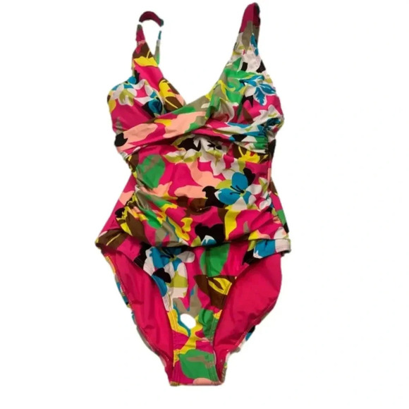 Anne Cole One Piece Swimsuit Tummy Control Size 6 NWT - Picture 1 of 6